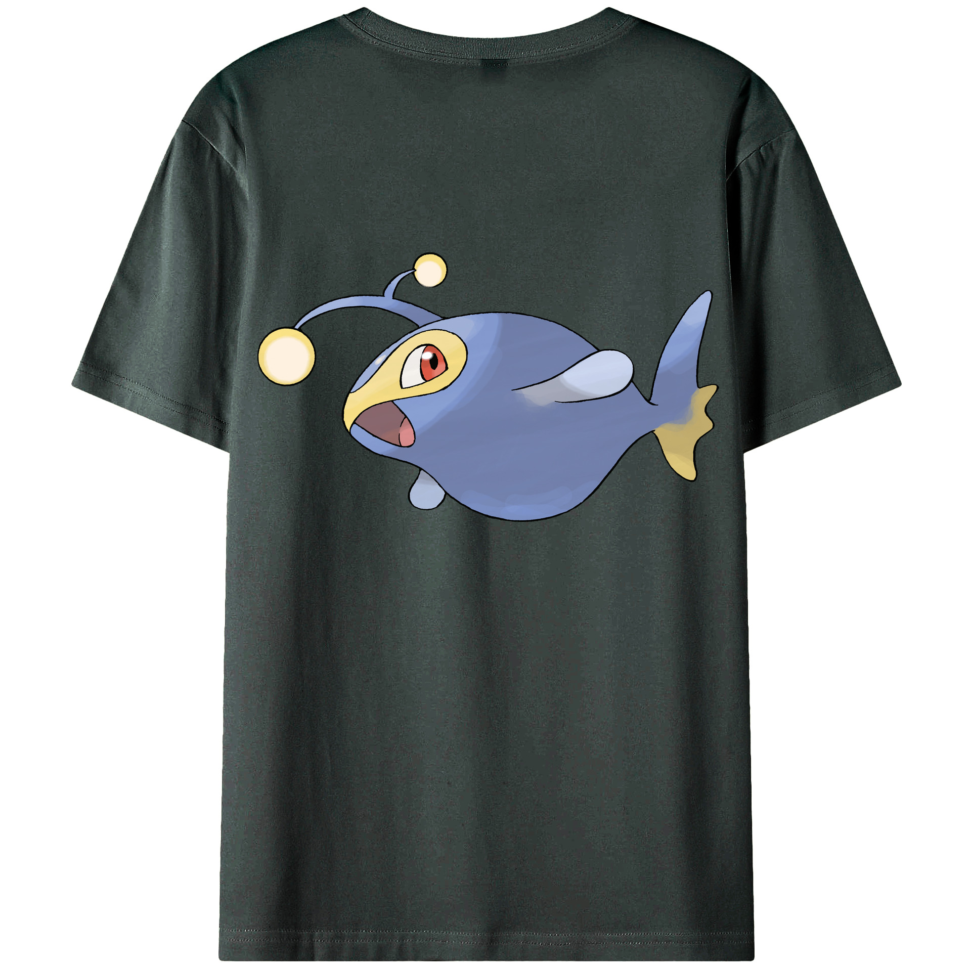 （画像用） ポケットモンスター Pokémon 綿100％ メンズ半袖Tシャツ（バックプリント） 通気性